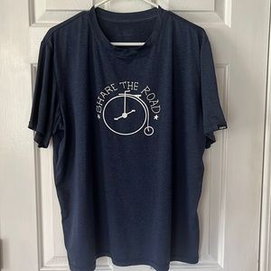 Men’s dark grey Share The Road tee shirt